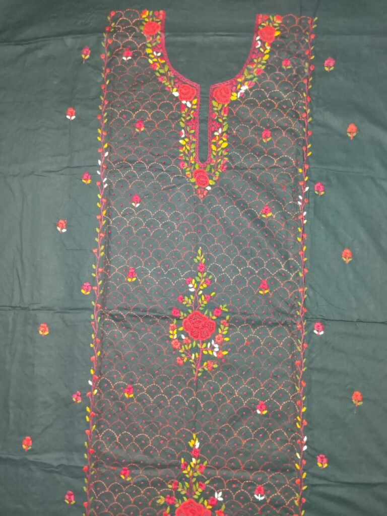 Cord Rose Unstitched Suit Material